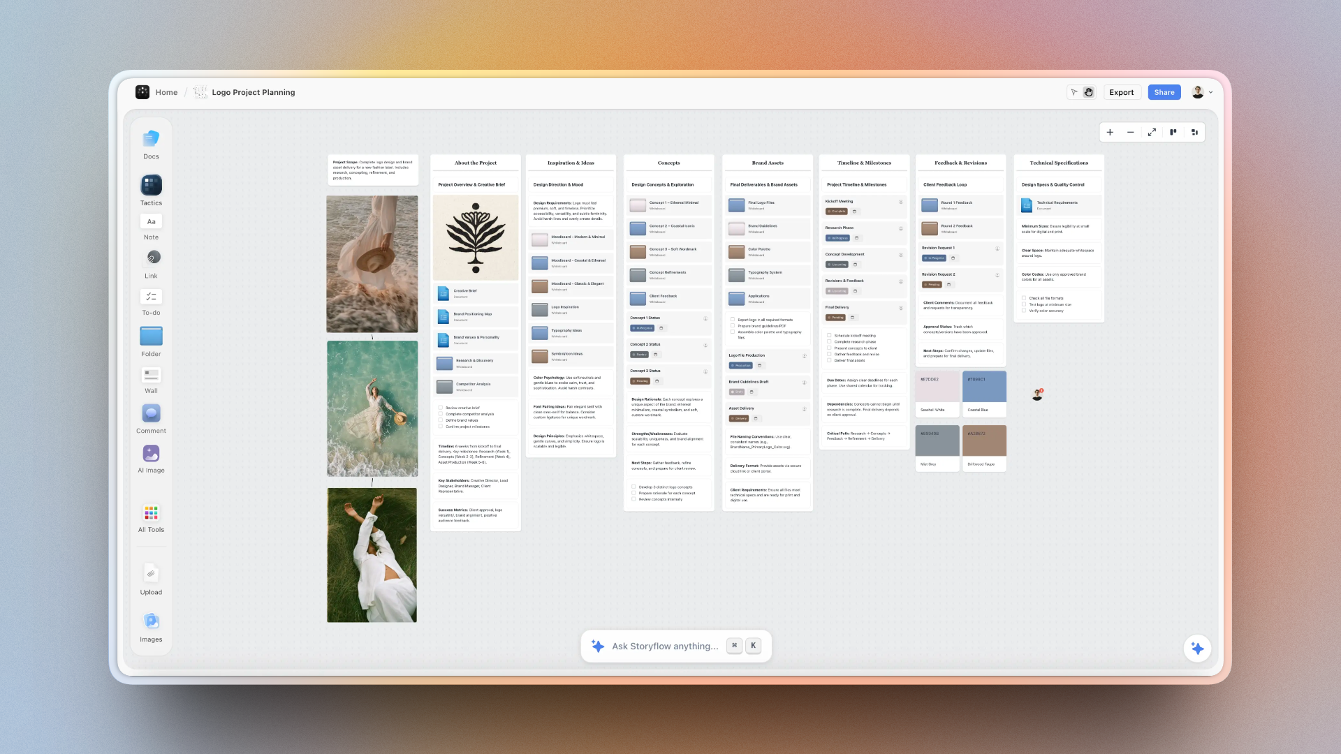 How designers use Storyflow for project planning